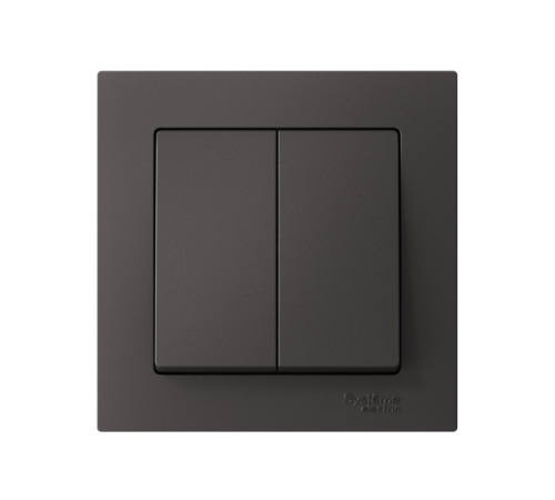 AtlasDesign Базальт Выключатель 2-клавишный, сх.5, 10АХ, в сборе  ATN001452  SE