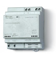 Импульсный источник питания; вход 110...240В AC; выход 24В DC, 36Вт; модульный, ширина 70мм; предохранитель входой цепи  783612302401PAS  Finder