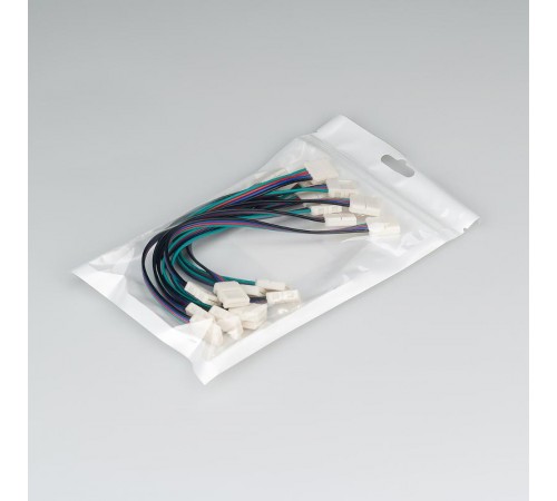 Коннектор выводной FIX-RGB-10mm-150mm-X2 (4-pin)   023955  Arlight