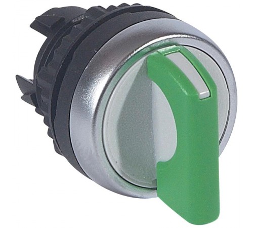 Переключатель с рукояткой - Osmoz - для комплектации - без подсветки - IP 66 - 2 положения с фиксацией - зеленый  023902  Legrand
