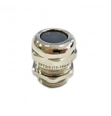 Кабельный ввод латунный NPT3/4 УТ1,5 (d кабеля 13-18 мм)  zeta30183  ГОФРОМАТИК
