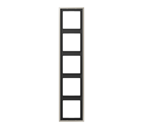 Рамка для вертикальной и горизонтальной установки, 5 постов; металл; нержавеющая сталь; Edelstahl  ES2985  Jung