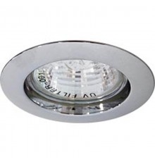 Светильник точечный встраиваемый под лампу DL307 MR16 50W G5.3 хром  15012  FERON