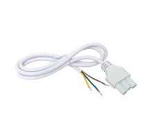 Кабель для подключения светодиодных линейных светильников ДБО-60/120/150 белый 1 метр 3x0,75 мм2  ASC-W-1-LBL  EKF