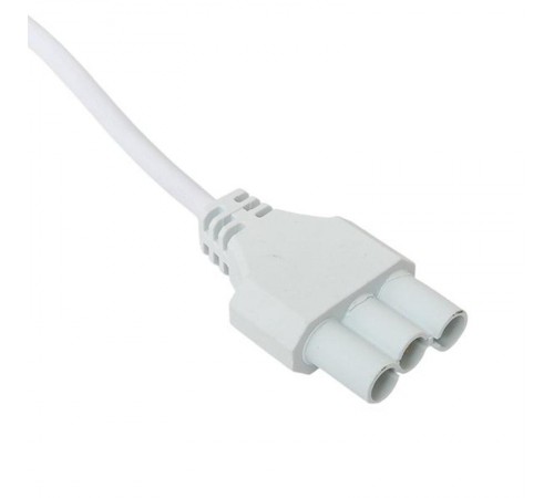 Кабель для подключения светодиодных линейных светильников ДБО-60/120/150 белый 1 метр 3x0,75 мм2  ASC-W-1-LBL  EKF