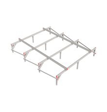 Опорная конструкция для установки оборудования TECHNORAPTOR 2500х3000 тип 2  KM-TR-SSEI-2500-3000-2  КМ - профиль