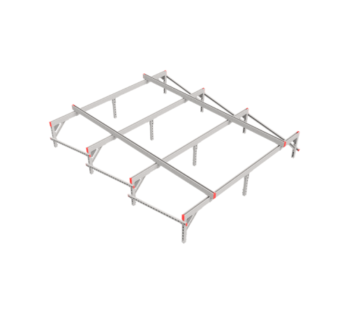 Опорная конструкция для установки оборудования TECHNORAPTOR 2500х3000 тип 2  KM-TR-SSEI-2500-3000-2  КМ - профиль