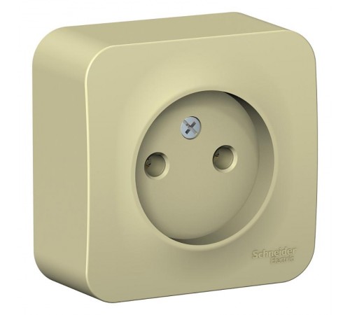 Blanca Бежевый О/У с изолирующей пластиной Розетка без з/к без шторок 16А, 250В  BLNRA000117  SE