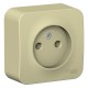 Blanca Бежевый О/У с изолирующей пластиной Розетка без з/к без шторок 16А, 250В  BLNRA000117  SE