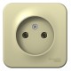 Blanca Бежевый О/У с изолирующей пластиной Розетка без з/к без шторок 16А, 250В  BLNRA000117  SE