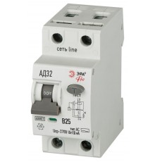 АВДТ 6кА  PRO D326E2B25АC10P АД-32 электронное 1P+N B25 10мА тип АC защита 270В   Б0059138  ЭРА