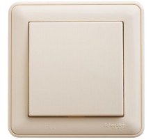 W59 Aqua Слоновая кость Переключатель 1-клавишный, 10AX, IP44, (в сборе)  VS610-156B-28  SE