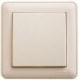 W59 Aqua Слоновая кость Переключатель 1-клавишный, 10AX, IP44, (в сборе)  VS610-156B-28  SE