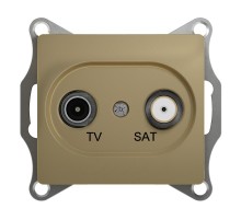 Glossa Титан TV-SAT Розетка одиночная 1DB  GSL000497  SE