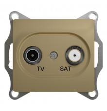 Glossa Титан TV-SAT Розетка одиночная 1DB  GSL000497  SE