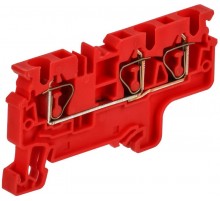 ARMAFIX Клемма пруж. CX4-3 3-конт. красная  AF-CT42-00-3-K04-004  IEK