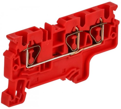 ARMAFIX Клемма пруж. CX4-3 3-конт. красная  AF-CT42-00-3-K04-004  IEK