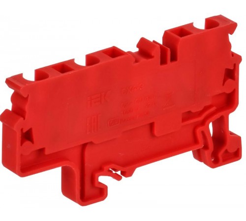 ARMAFIX Клемма пруж. CX4-3 3-конт. красная  AF-CT42-00-3-K04-004  IEK