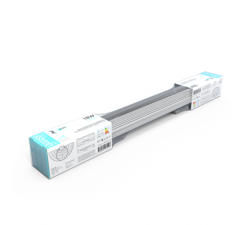 Светильник светодиодный промышленный линейный ССП-176 EVO IP65 600*76*66 18W 1950lm 4000K мат соед.в линию 1/12  864424218  Gauss