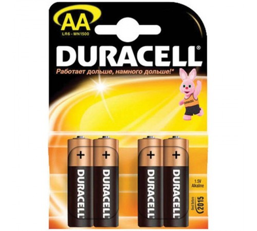 Элемент питания Duracell LR6-4BL BASIC  Б0026815  Duracell