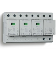 Устройство защиты от импульсных перенапряжений УЗИП тип 1+2 (3 варистор/искровый разрядник + 1 искровый разрядник); модульный  7P0482601025  Finder