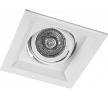 Светильник встраиваемый карданный под лампу MR16 DLT201 1x50W MR16 G5.3 белый  29770  FERON