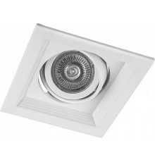 Светильник встраиваемый карданный под лампу MR16 DLT201 1x50W MR16 G5.3 белый  29770  FERON
