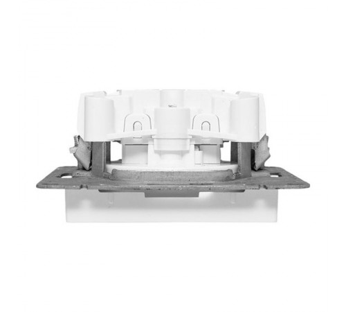 Механизм розетки, 16А, без заземления, со шторками, белый Эпика EKF  UP1-SOW-101  EKF