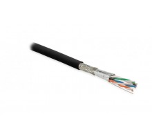 Кабель витая пара SFTP4-C6A-S23-OUT-PE-BK-500(500м)эк(S/FTP),к6a,4п(23AWG),одн(solid),каж.п.в ф,общ.эк-мед.оп,д.вне.пр.,PE,чер.  359207  Hyperline