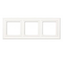 Рамка 3-поста; термопласт; белый; Eco Deco  EPD483WW  Jung