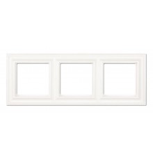 Рамка 3-поста; термопласт; белый; Eco Deco  EPD483WW  Jung