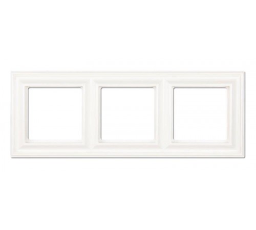Рамка 3-поста; термопласт; белый; Eco Deco  EPD483WW  Jung