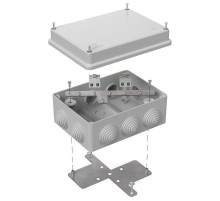 Коробка огнестойкая для о/п 40-0310-FR2.5-4 Е15-Е120 RAL7035 150х110х70 (6 шт/кор) серая  40-0310-7035-FR2.5-4  Промрукав