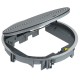 Лючок GRAF9-2 U, IP65 (для 12xModul45 в 3xUT4, напольный люк, серебристый, серый) (GRAF9-2 U 7011)  7405746  OBO Bettermann