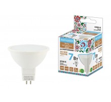 Лампа светодиодная MR16-7 Вт-230 В-6500 К-GU5,3 Народная  SQ0340-1608  TDM