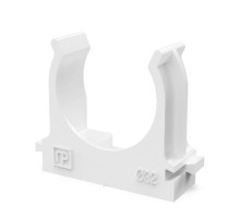 Крепеж-клипса для труб для прямого монтажа белая в п/э d32 мм (25шт/500шт уп/кор)  PR13.02564  Промрукав