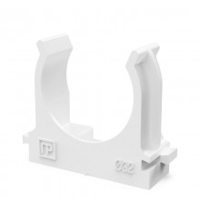 Крепеж-клипса для труб для прямого монтажа белая в п/э d32 мм (25шт/500шт уп/кор)  PR13.02564  Промрукав