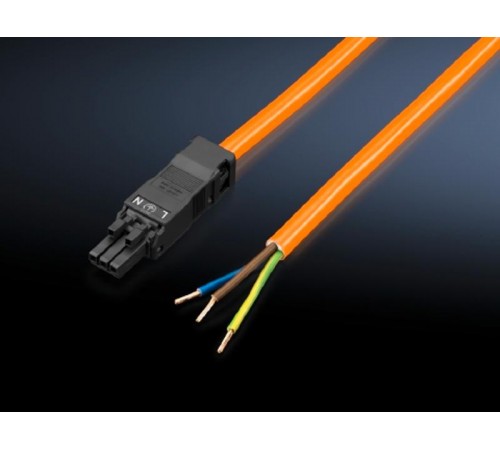 Кабель подключения SZ 100-240В 3-конт. оранж. 3000мм  2500500  Rittal