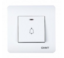 Выключатель дверного звонка с LED-подсветкой 10А 250В  715388  CHINT