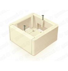 Коробка установочная универсальная для о/п 88х88х44 IP20, цвет-СЛОНОВАЯ КОСТЬ  GE40231-02  GREENEL
