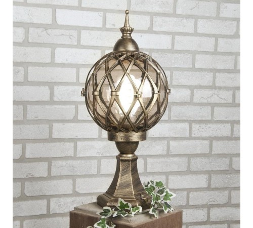 Светильник садово-парковый Sirius S черное золото  a025303  Elektrostandard