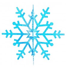 Елочная фигура "Снежинка резная 3D", 61 см, цвет синий  502-363  NEON-NIGHT