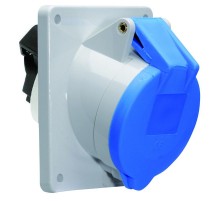 Розетка наклонная 16A 3р(2P+PE) 6h 230V IP44 фланец 85х85 12080 I 12080-Bals I Bals