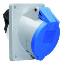 Розетка наклонная 16A 3р(2P+PE) 6h 230V IP44 фланец 85х85 12080 I 12080-Bals I Bals