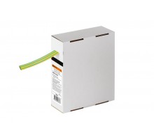 Термоусаживаемая трубка ТУТнг 10/5 желто-зеленая в коробке (10 м/упак)   SQ0518-0428  TDM