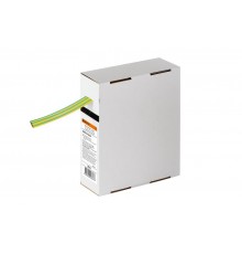 Термоусаживаемая трубка ТУТнг 10/5 желто-зеленая в коробке (10 м/упак)   SQ0518-0428  TDM