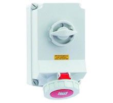 Розетка с блокировкой 63A 5p 400V 6h IP67 260x160 mm 16602 I 16602-Bals I Bals