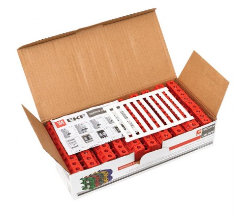 Колодка клеммная JXB-10/35 красная EKF PROxima  plc-jxb-10/35r  EKF
