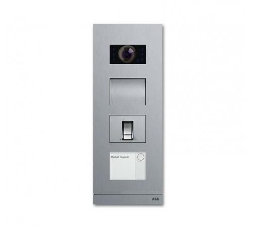 Станция вызова, видео, 1 кл., со счит. отпечатка пальца, сталь  8300-0-0435   2CKA008300A0435  ABB