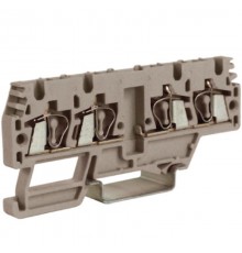 HMM.2/2+2/AGR, проходной зажим, 2 ввод/2 вывода, серый 2,5 кв.мм, разомкнутые  ZHM170GR  DKC